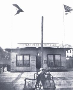 Fig. 1 – The clubhouse approved by the membership to include blowing alleys, a billiard room and dance hall on the second floor.